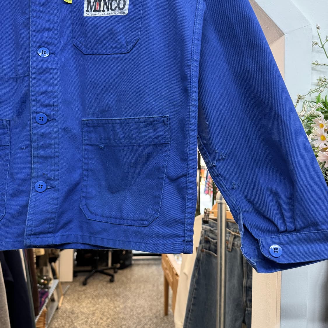 90s 빈티지 프렌치 워크 자켓 (S) 상품이미지3