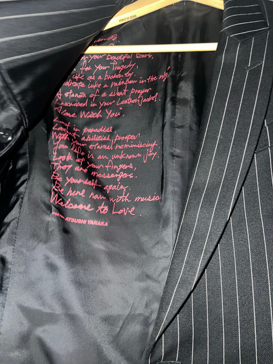 이사무 카타야마 백래쉬 핀 스트라이프 셋업 상품이미지2