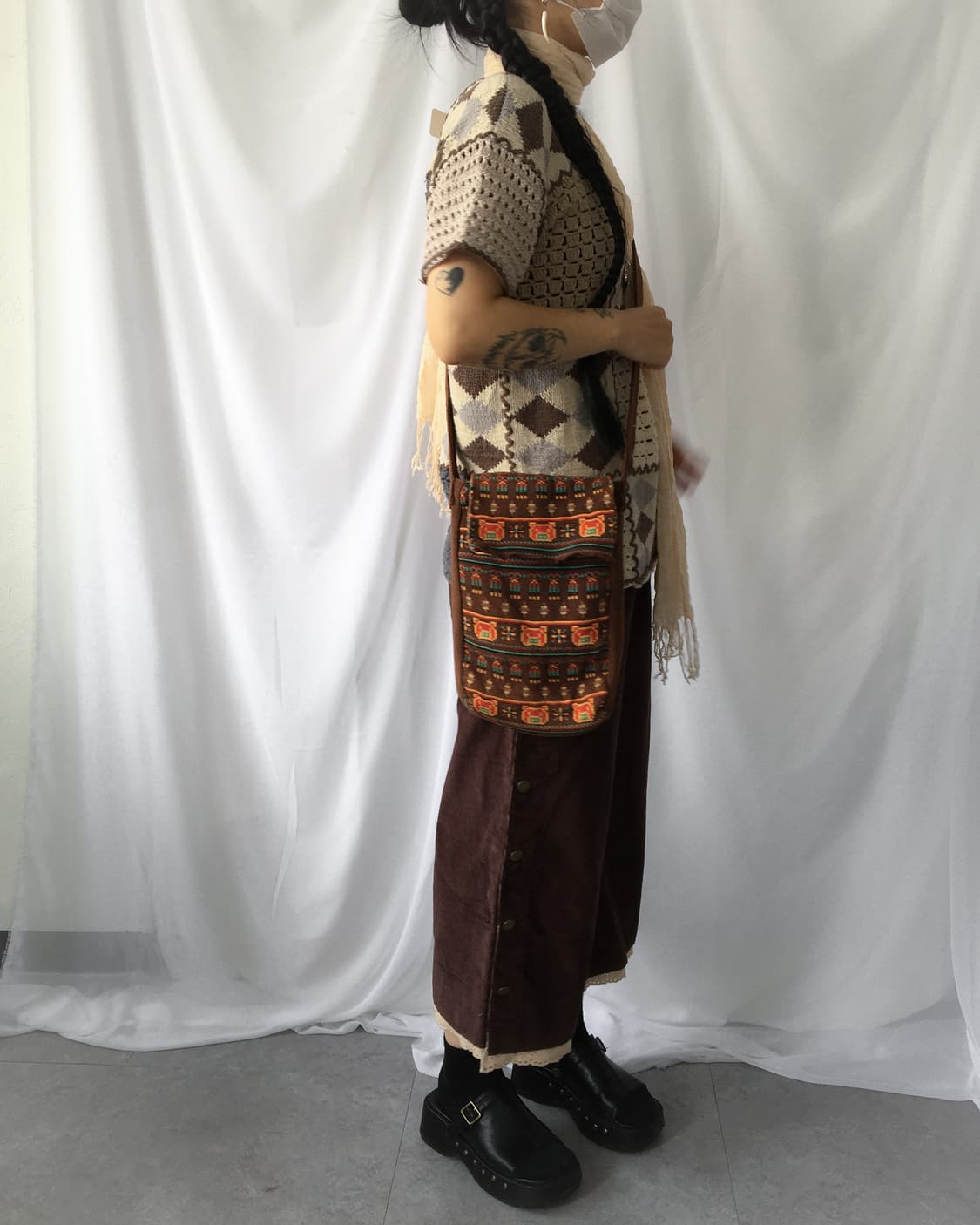 Pattern mixed knit 상품이미지7