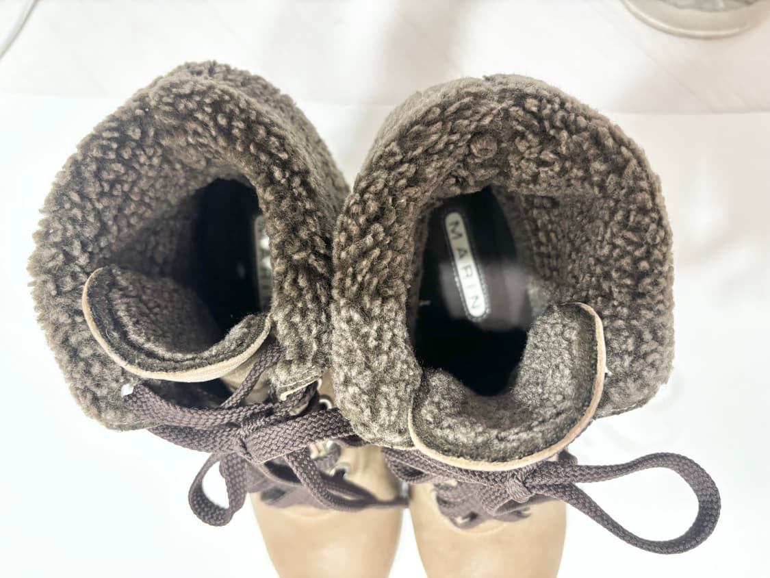 마린 수제화ㅡ 천연 양가죽 앵클 부츠 230/상태최상 상품이미지5