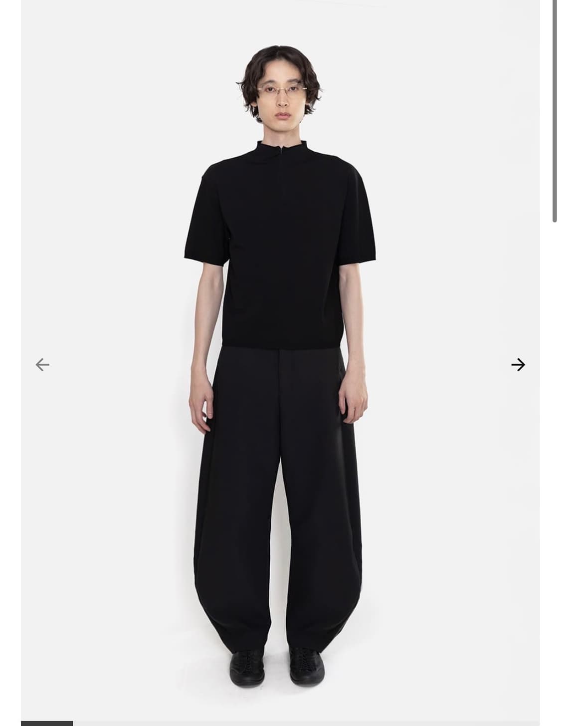 아모멘토 커브드 팬츠 L사이즈 상품이미지1