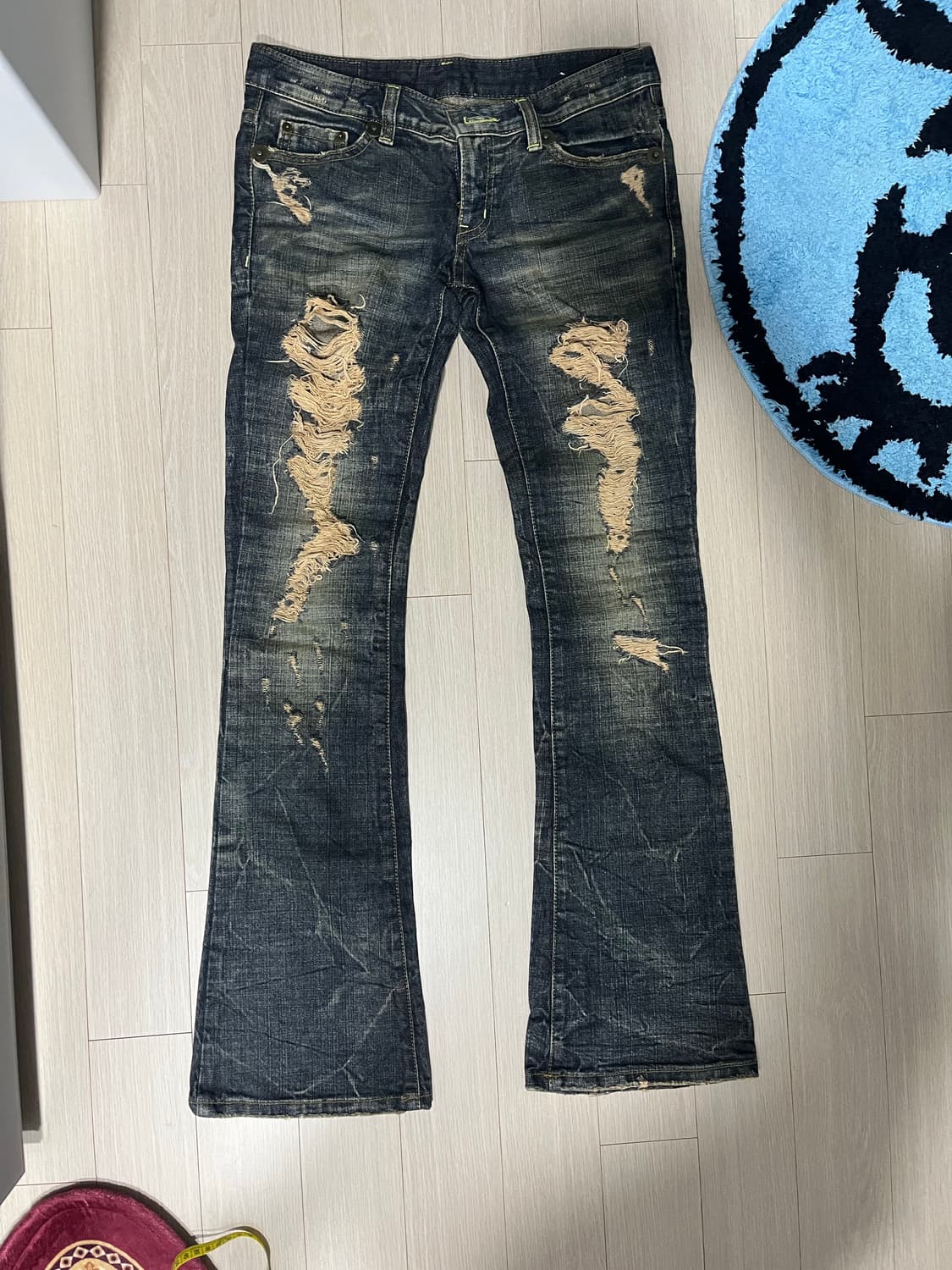 아이민클럽 빈티지 로우라이즈 y2k 부츠컷 상품이미지1