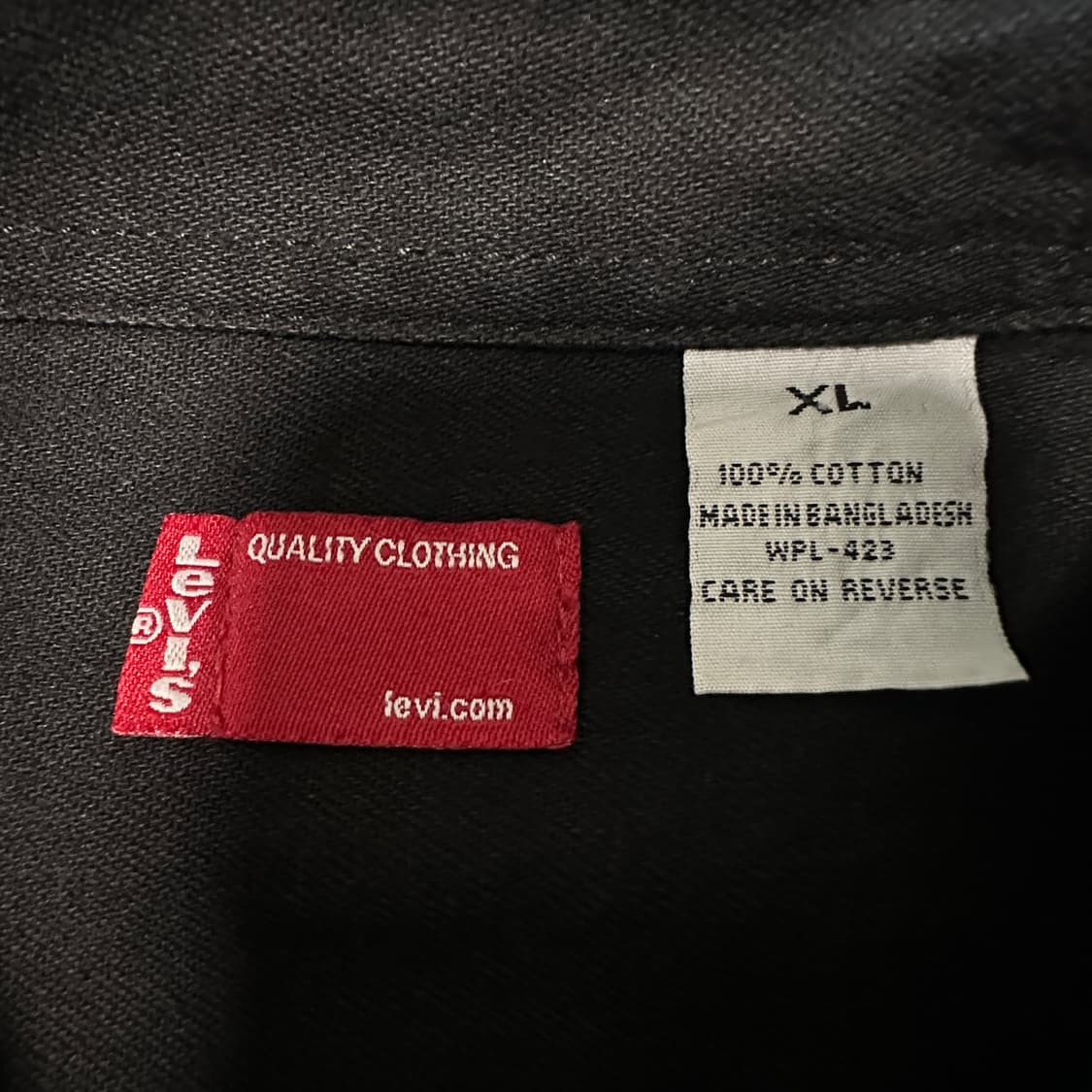 LEVI'S 00's work shirt black 상품이미지4