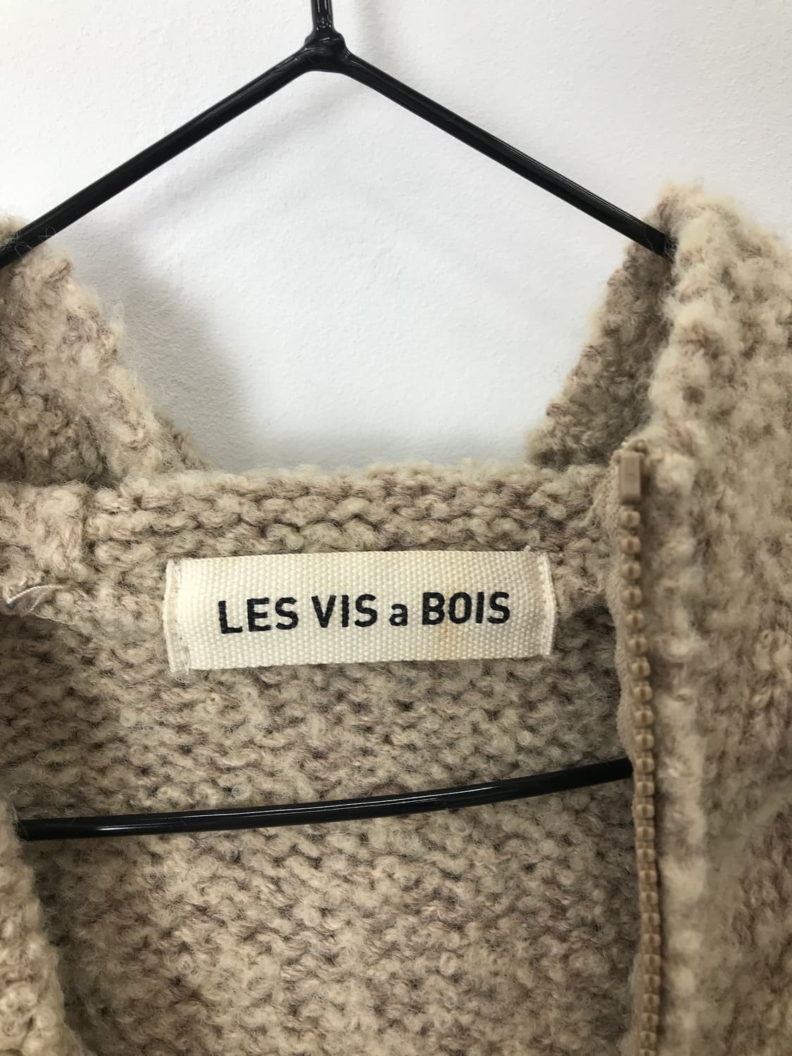 LES VIS a BOIS Wool Blend Knit Hoodie 상품이미지3