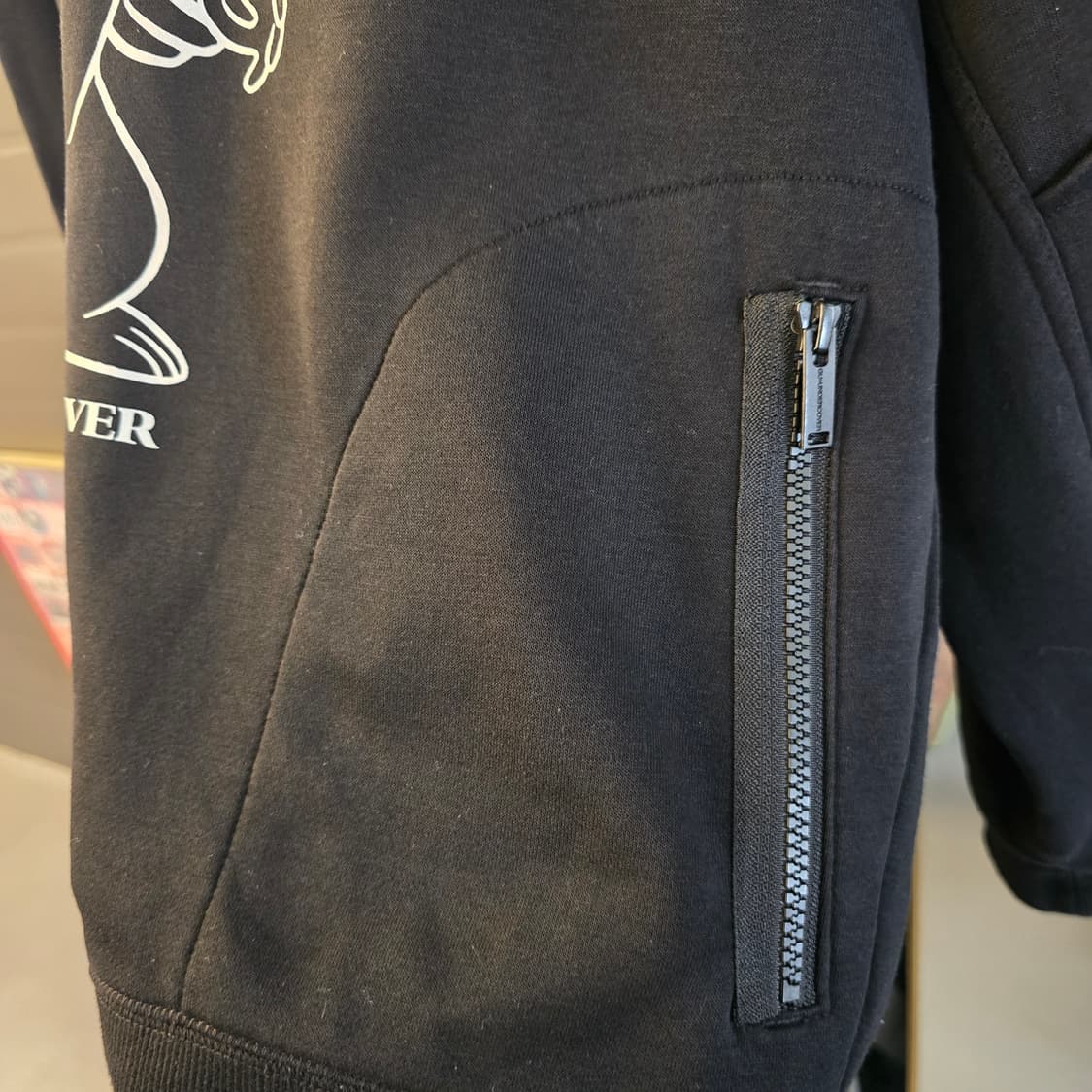 GU x 언더커버 후드티 블랙 그래픽 오버핏 콜라보 후디 상품이미지4