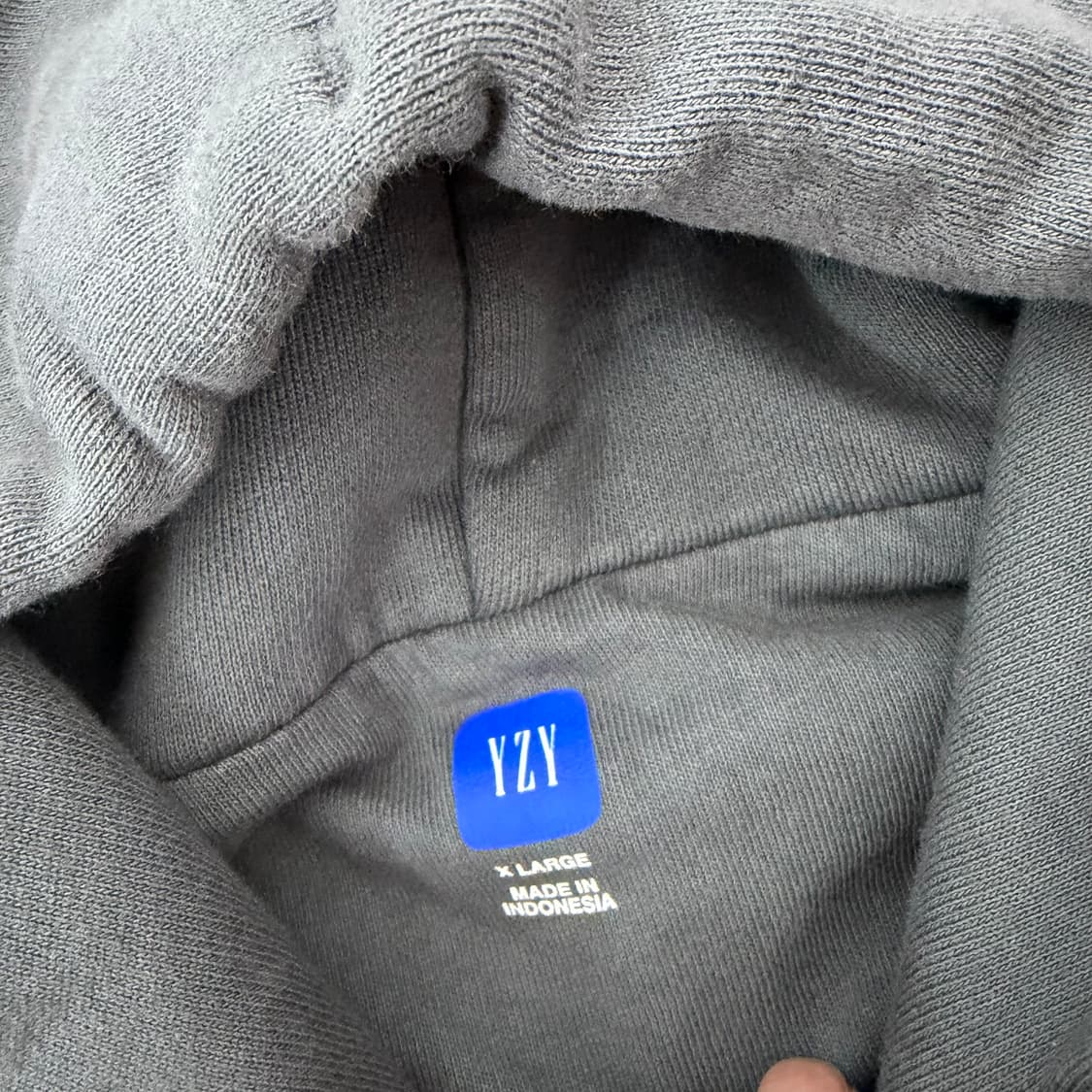 이지갭 더블 레이어 풀오버 후디 다크 그레이 상품이미지3