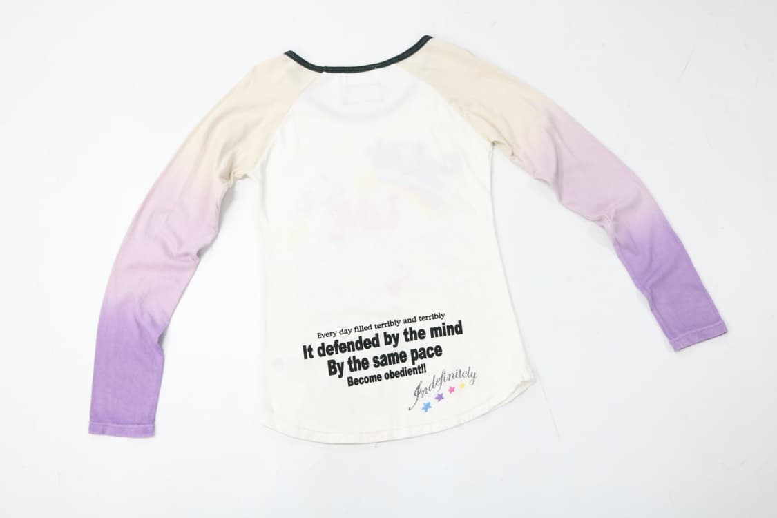 Scolar 스칼라 빈티지 그래픽 그라데이션 라글란 티셔츠 (M) 상품이미지7