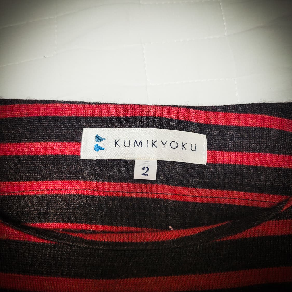 ’00s KUMIKYOKU Striped Wool Boatneck Top 상품이미지5
