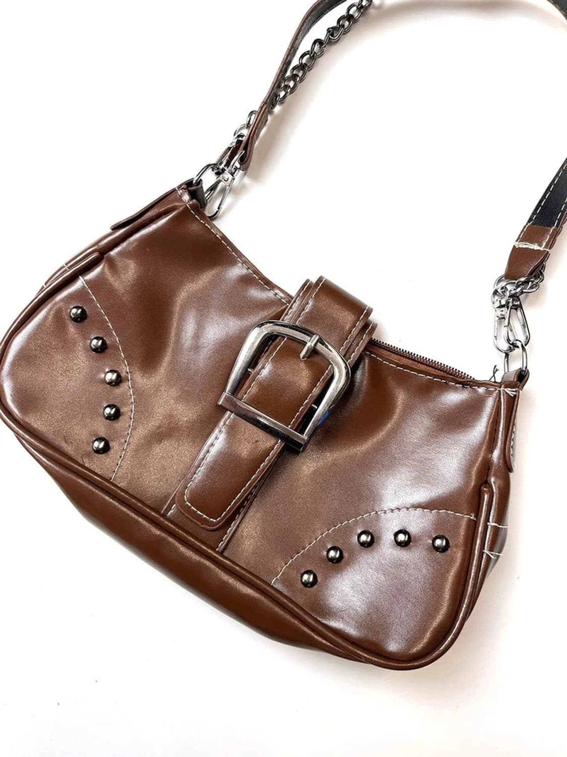  Selected 비건 가죽 미니멀리즘 숄더백 A1593 상품이미지3