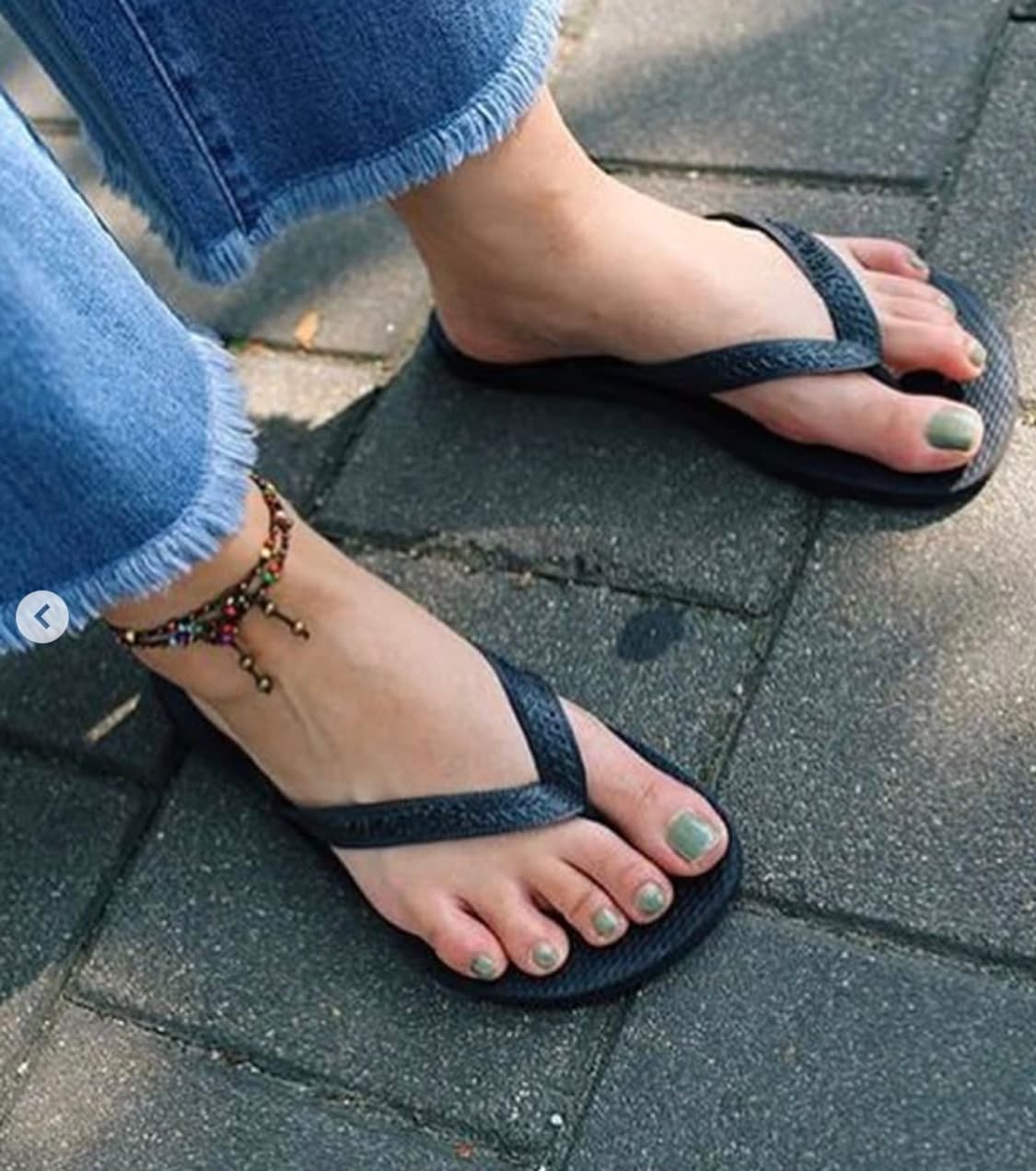 발목에 두르는 작은 무지개 🌈 보헤미안 믹스스톤 발찌 상품이미지3