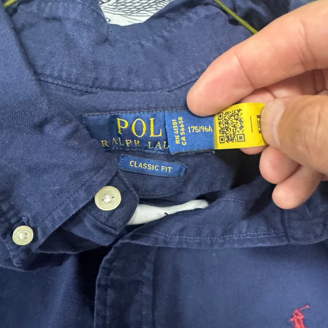 폴로 클래식핏 셔츠 M사이즈 큐알인증정품 상품이미지3