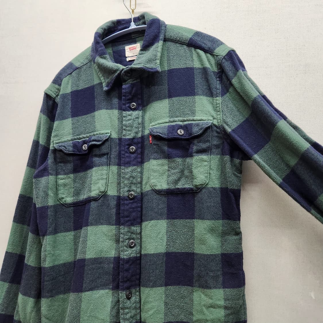 리바이스 투포켓 체크 셔츠 S(M) 남여공용 상품이미지2