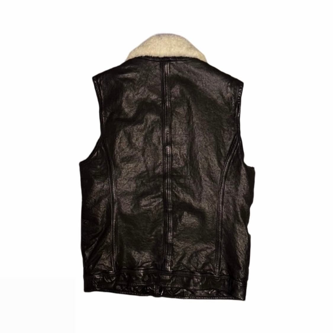 2010's Neil Barrett Fur Leather Vest 상품이미지2