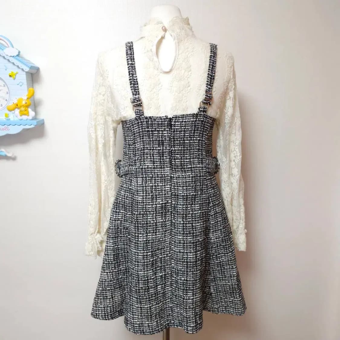 일본빈티지 트위트 원피스 상품이미지7