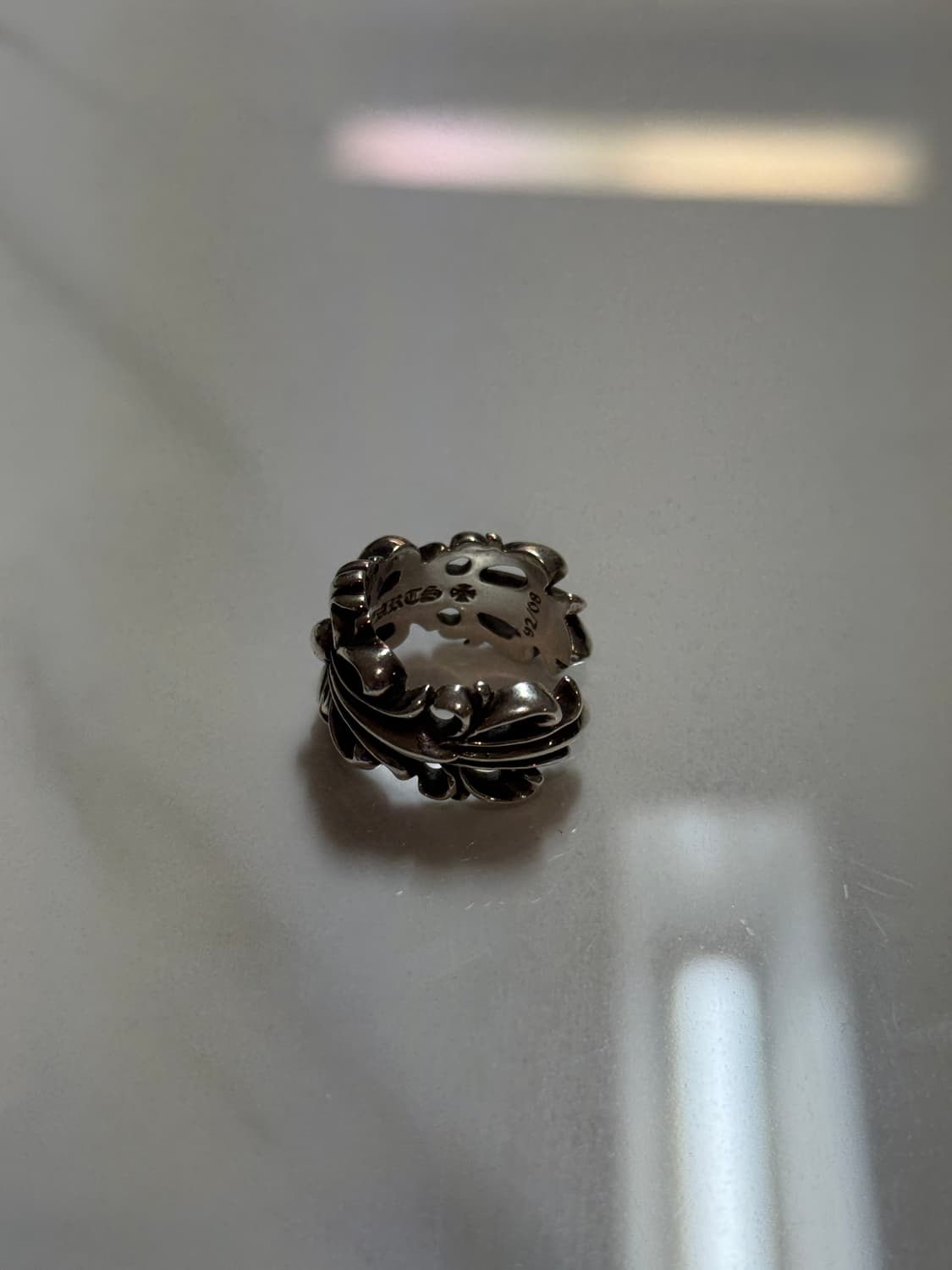 [US6.5]크롬하츠 더블플로랄링 상품이미지5