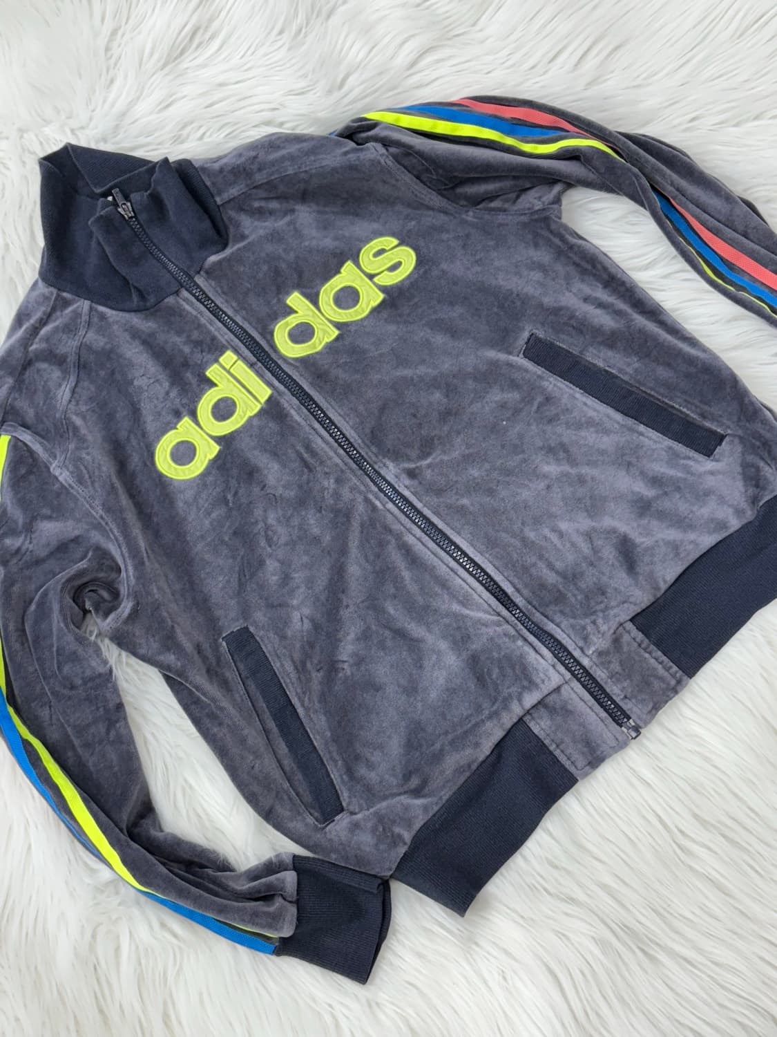 Adidas gray velvet jersey 상품이미지3
