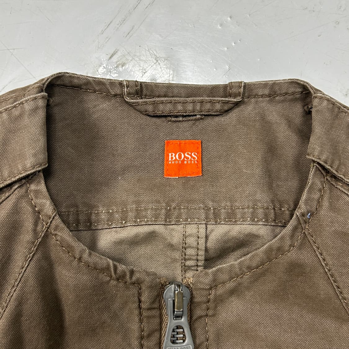 BOSS 브라운 논카라 자켓 상품이미지9