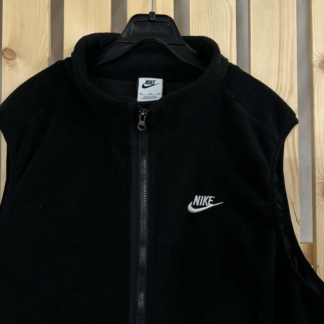 (XL) 나이키 빅로고 블랙 후리스 베스트 조끼 집업 플리스 상품이미지4