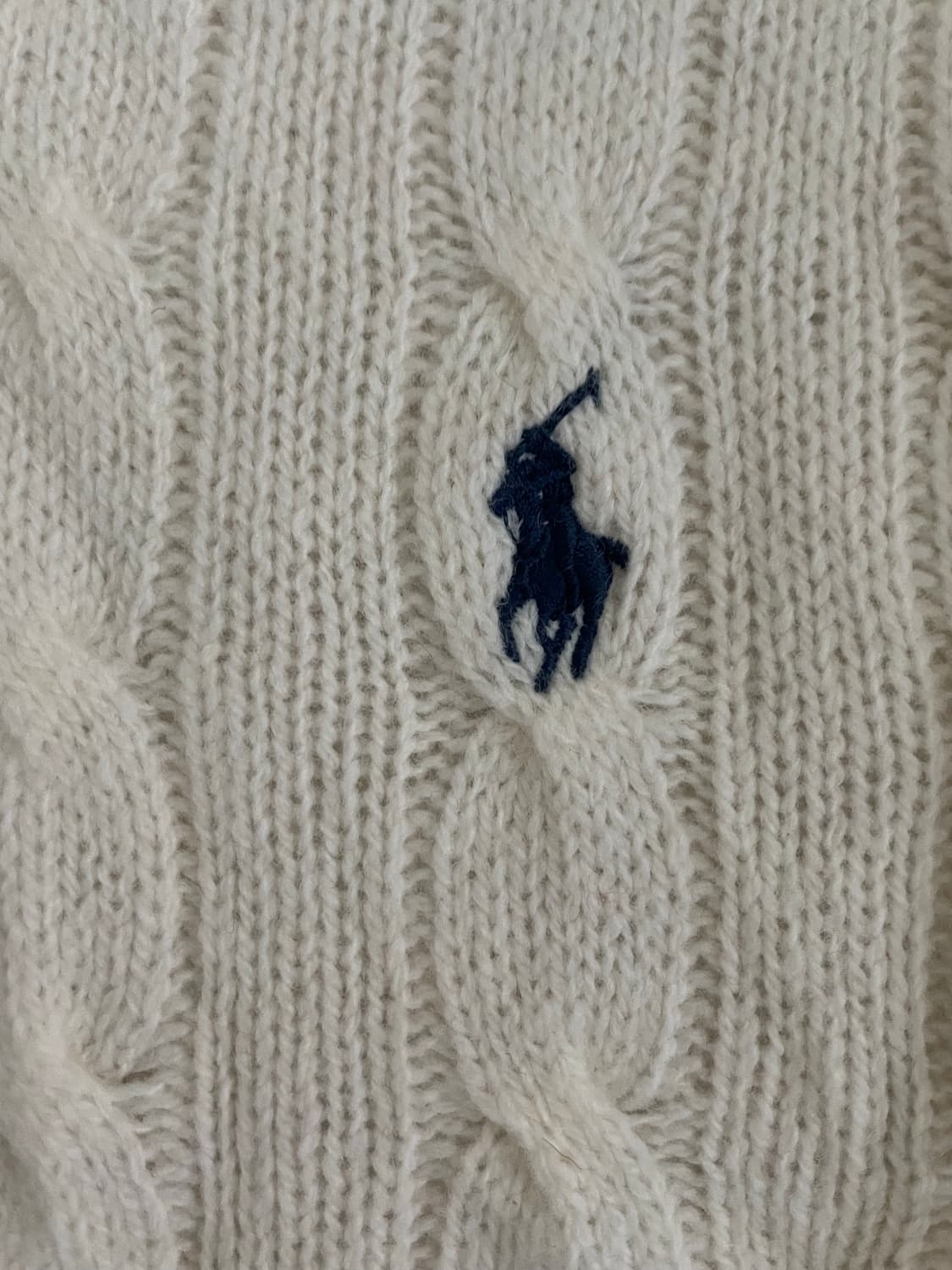 폴로 랄프로렌 케이블 모 캐시미어 혼방 라운드 니트 상품이미지3