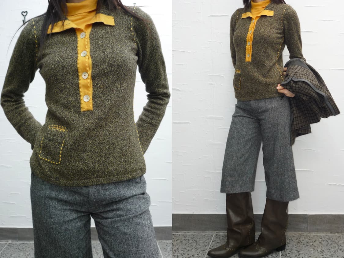 yellow polar knit 상품이미지2