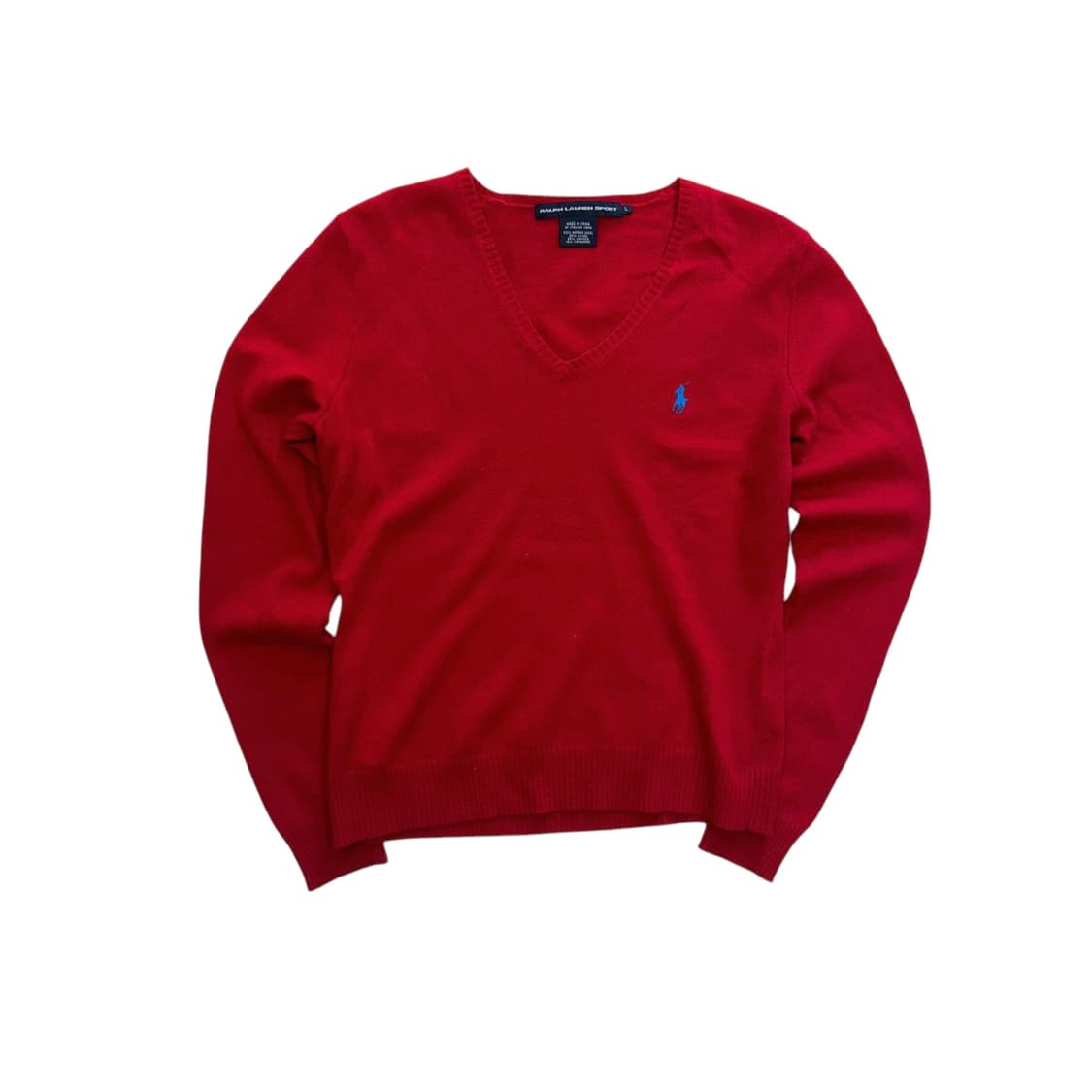 [우먼 M] 폴로 랄프로렌 브이넥 스웨터 니트 캐시미어 / 울 상품이미지1