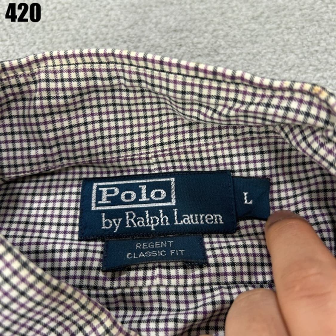 폴로 랄프로렌 체크 긴팔 셔츠  상품이미지2