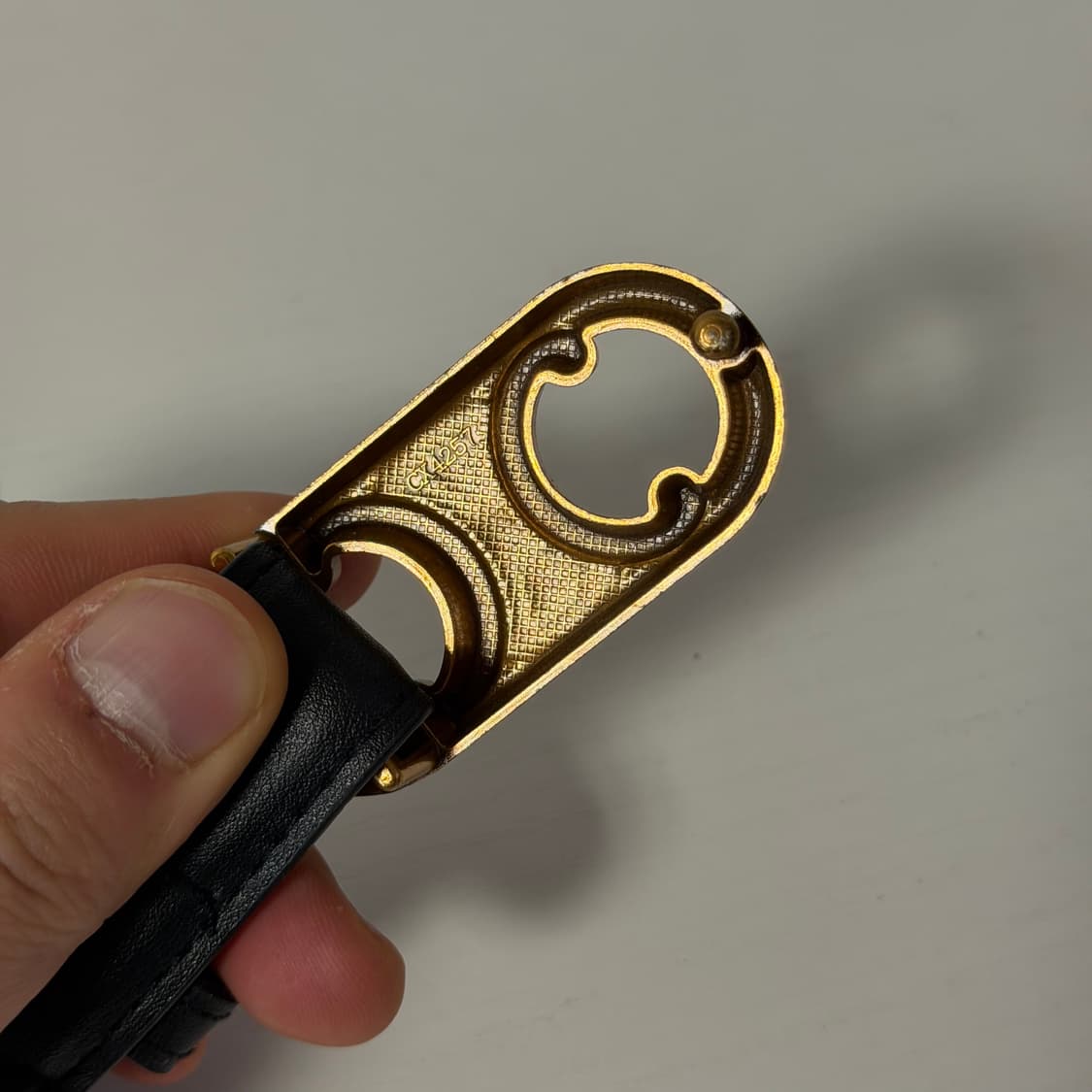 셀린느 로고 미디움 레더 벨트 상품이미지3