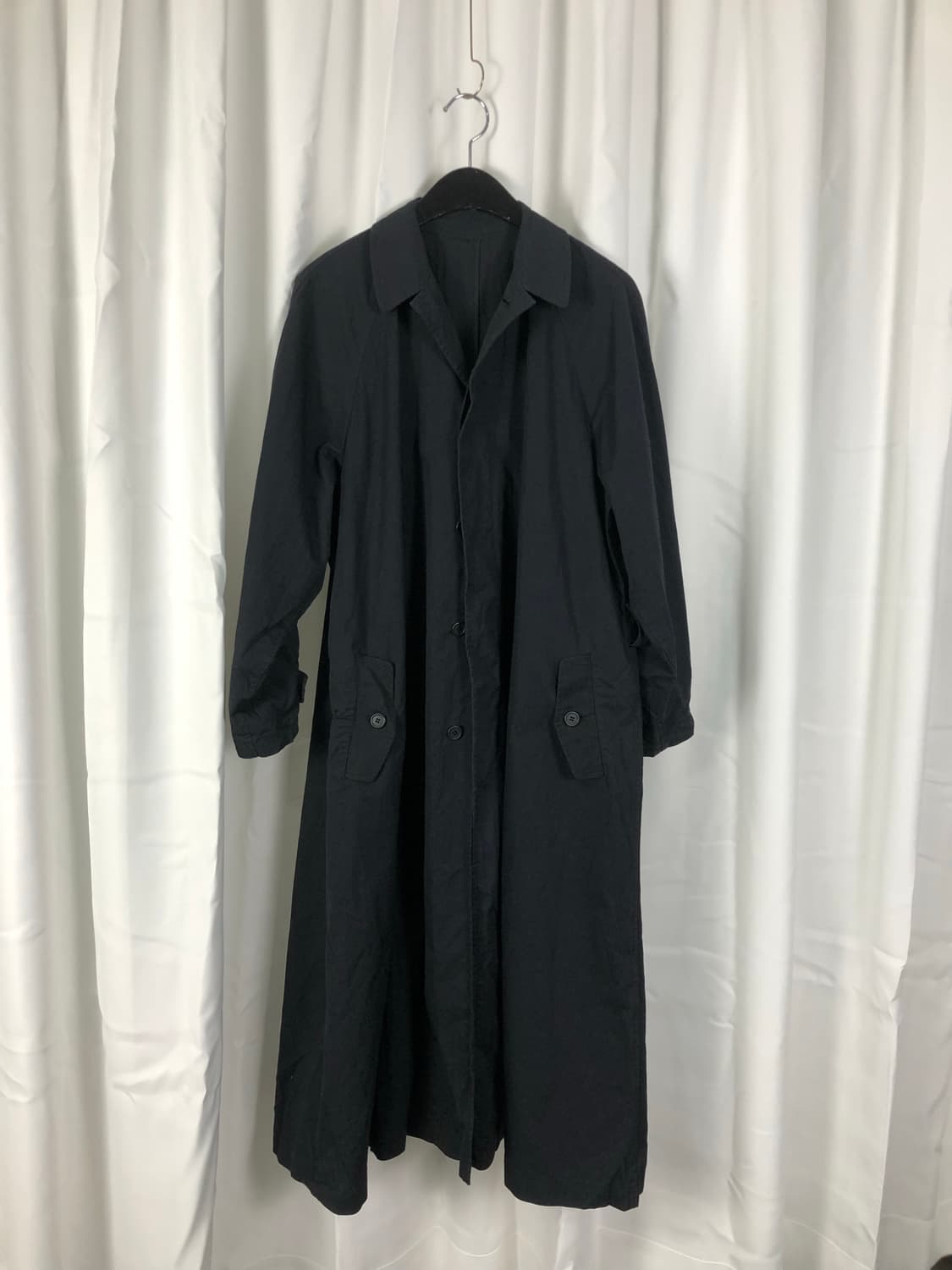 Y's 요지야마모토 아카이브 벨티드 발마칸 코트 상품이미지1