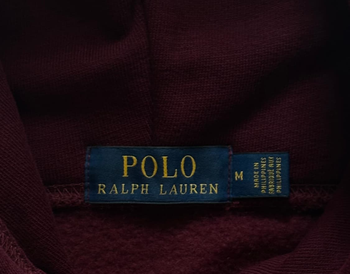 Polo 폴로랄프로렌 빅로고 버건디 후드티 상품이미지4