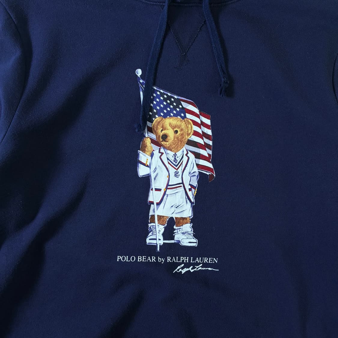 Polo  폴로 랄프로렌 성조기 폴로베어 네이비 후드티  상품이미지3