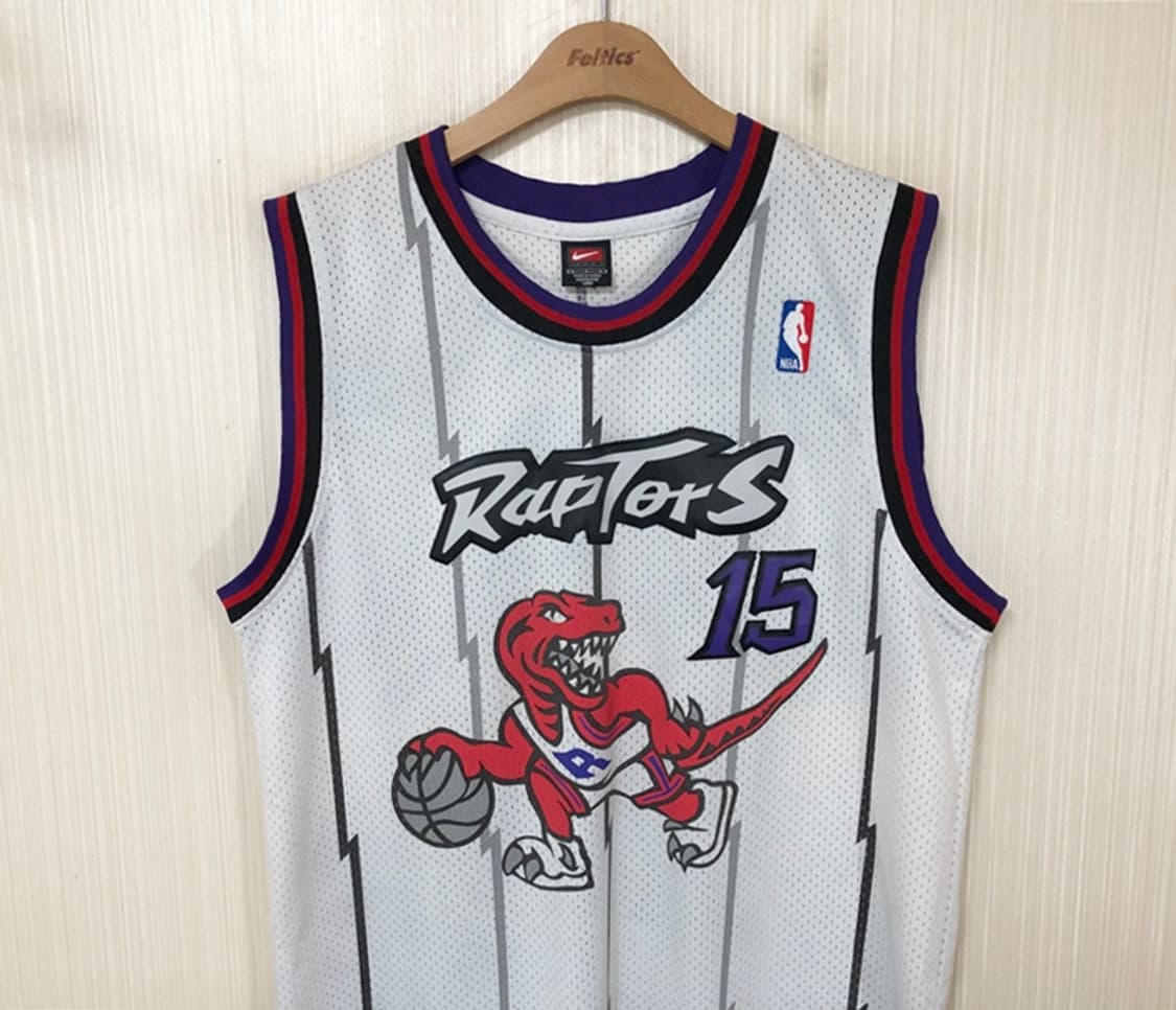 NBA 나이키 98-99시즌 토론토랩터스 유니폼/져지 L #15 빈스카터 상품이미지2