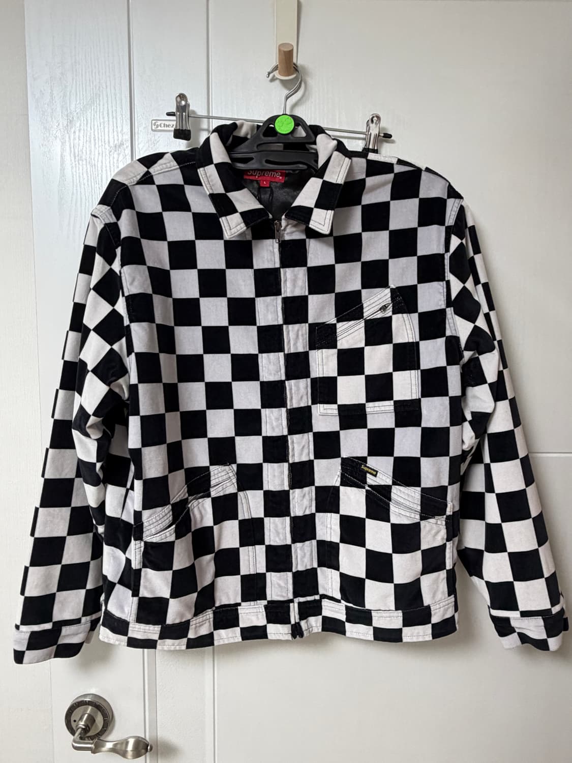 슈프림 체커보드 포인트 자켓 L 상품이미지1