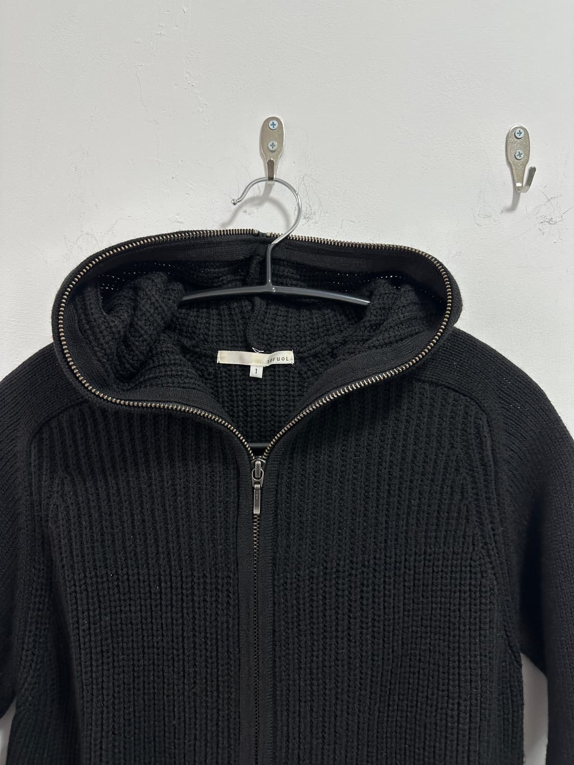 Japanese vintage knit hood full zip 상품이미지8