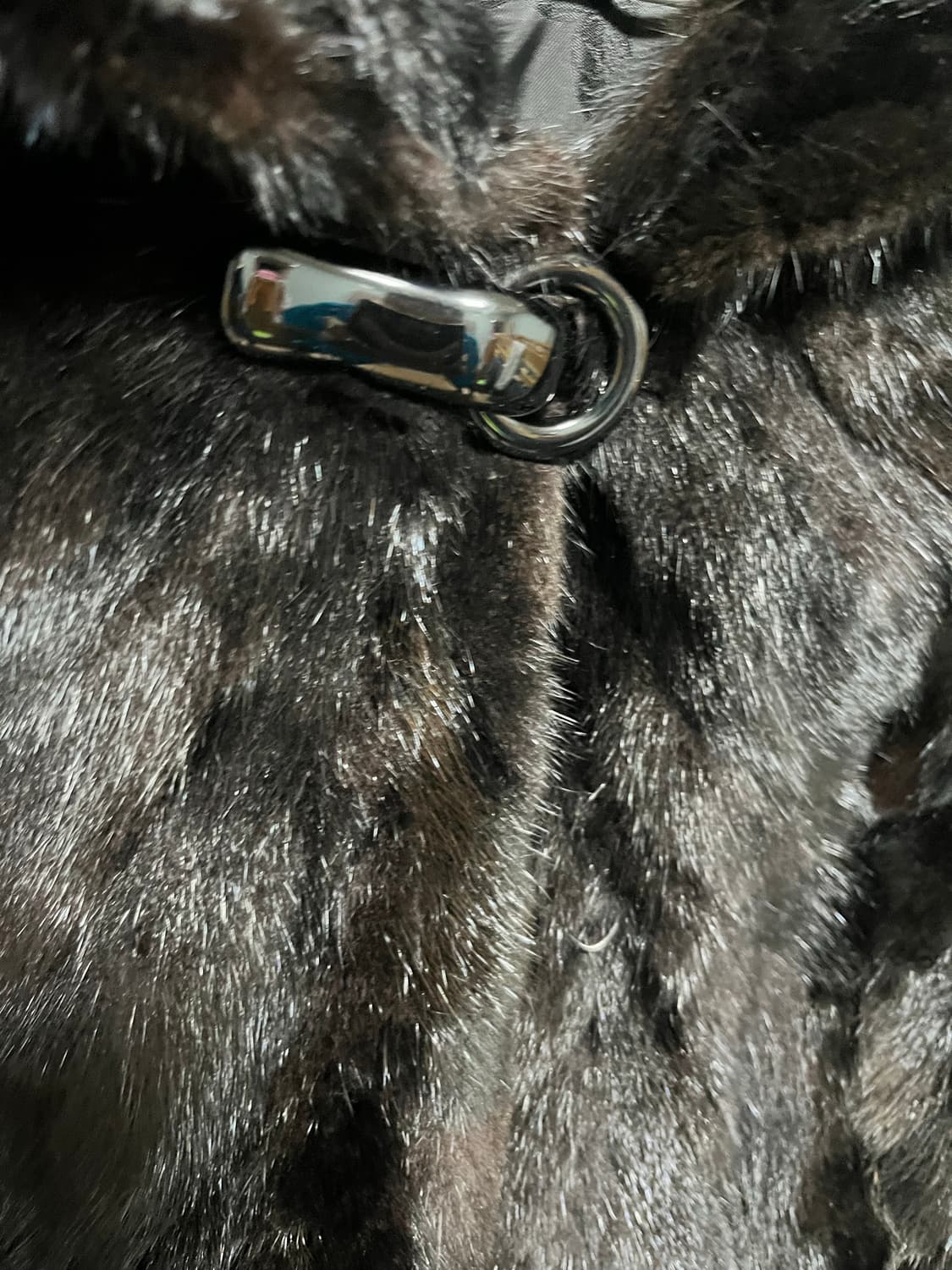 Klever by Jindo 블랙 밍크 코트 상품이미지2