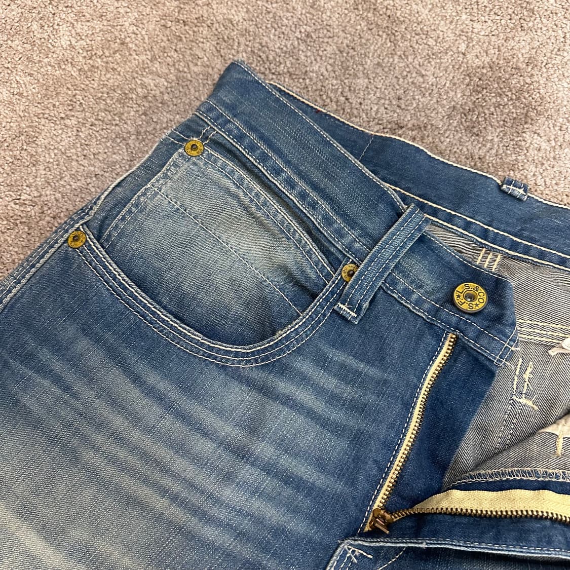 리바이스504 빈티지 페이드 데님 팬츠(32) 상품이미지3