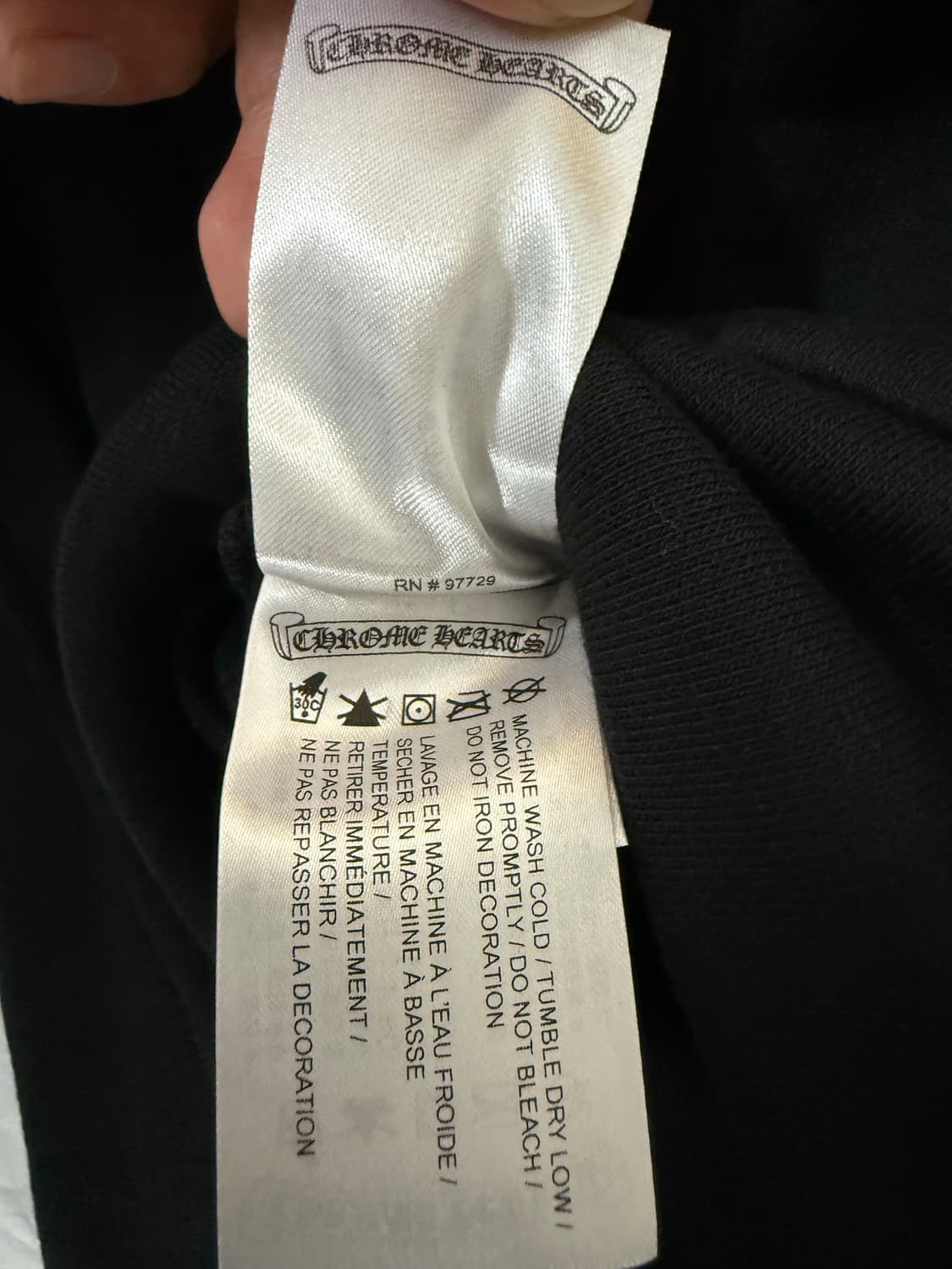 M 크롬하츠 포티 후드집업 블랙 상품이미지6