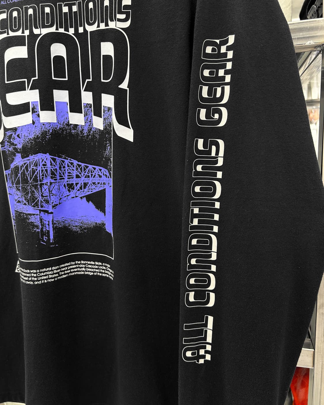 나이키 acg 브릿지 그래픽 블랙 롱슬리브 티셔츠 상품이미지5
