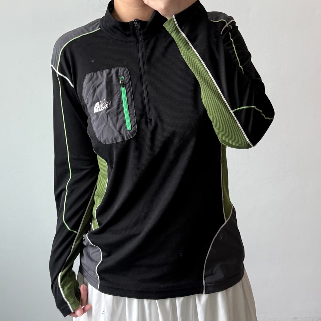 [L] 노스페이스 반집업 기능성 티셔츠 상품이미지1