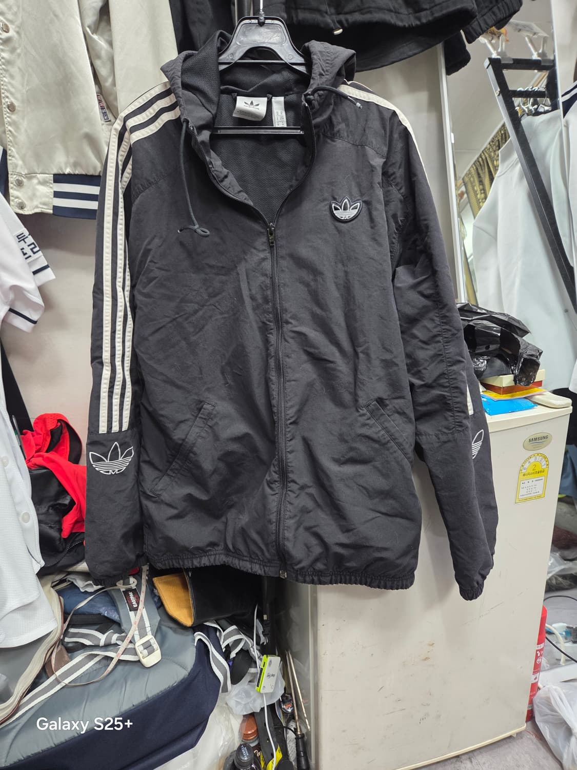 아디다스  삼선  바람막이   M 상품이미지1