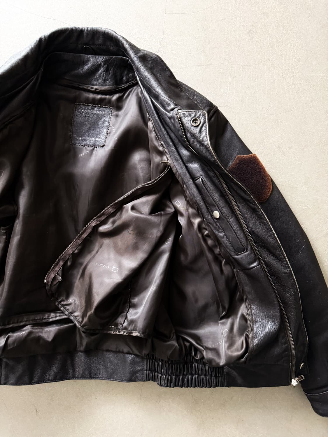 Vintage Leather A-2 Flight Bomber Jacket 상품이미지6