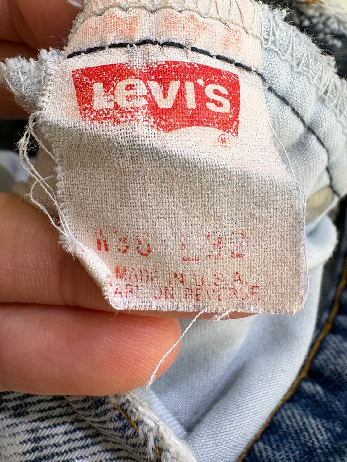 90's LEVIS 505 (Made in USA) 데님팬츠 상품이미지7