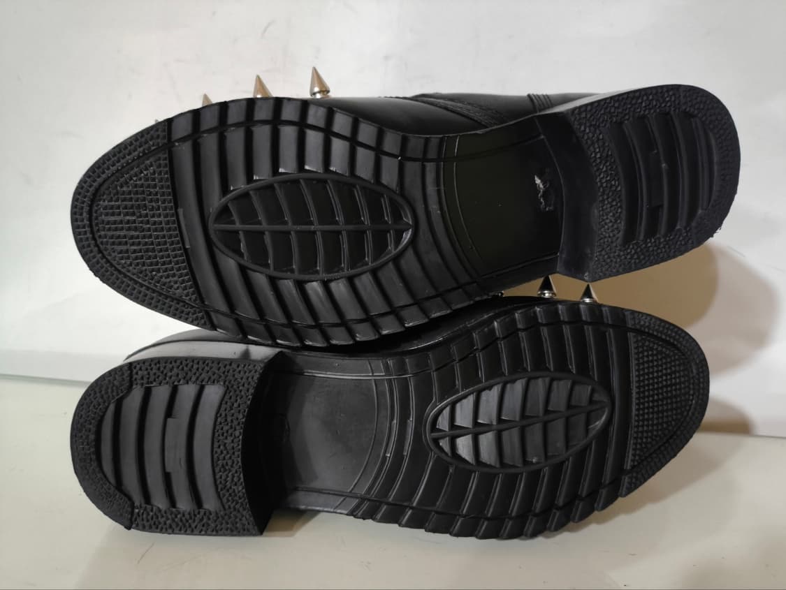 265mm 가죽 스터드 컴뱃부츠 상품이미지7