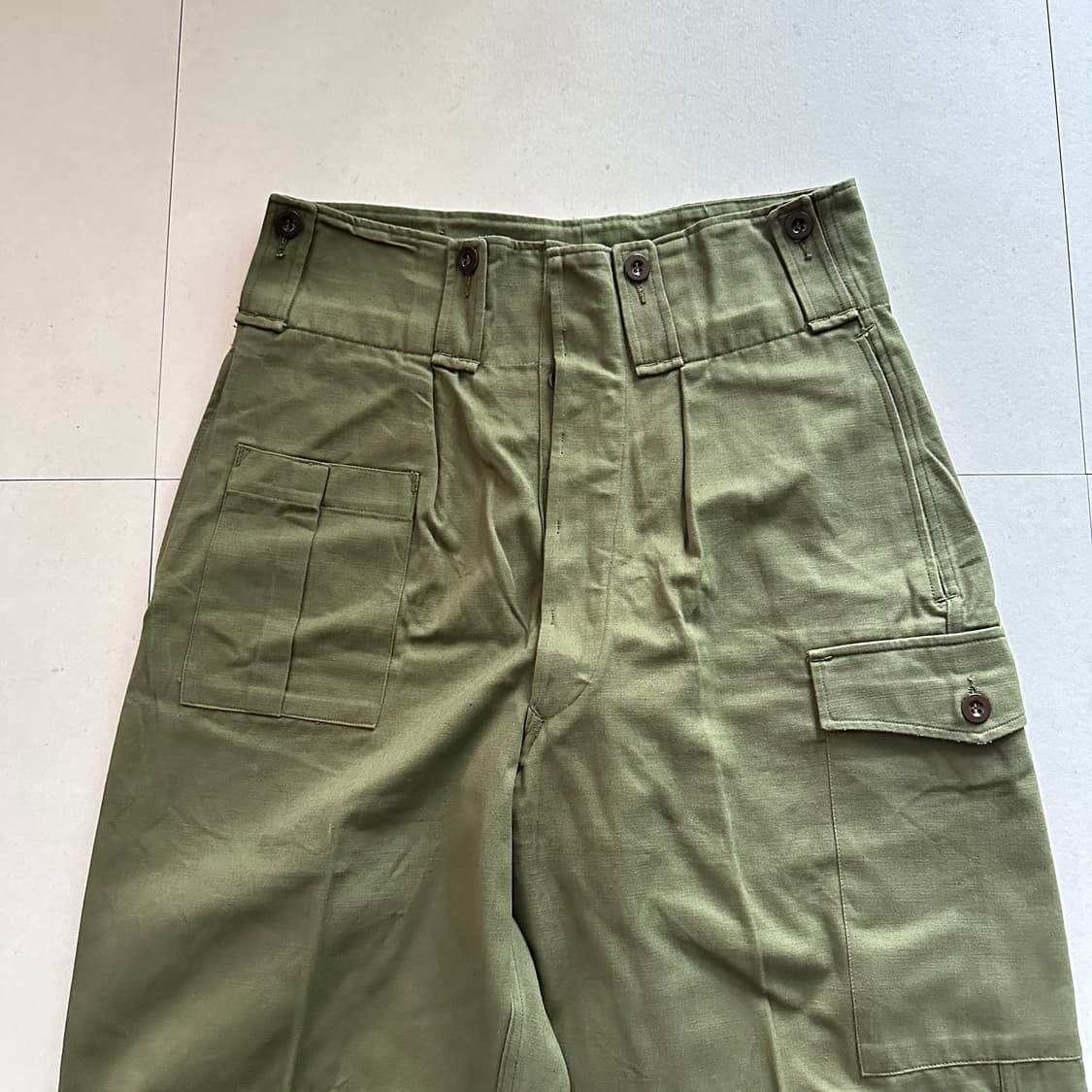 50s 벨기에군 RAKA 밀리터리 코튼 팬츠 (4E/30-31) 상품이미지2