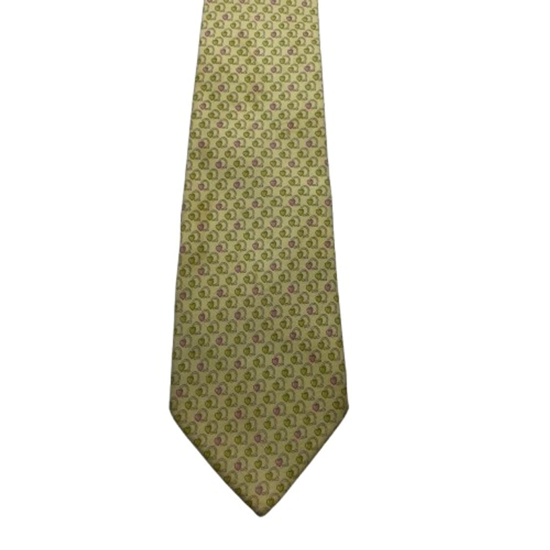 658) (Ferragamo) 살바토레페레가모 패턴 넥타이(미세오염) 상품이미지1