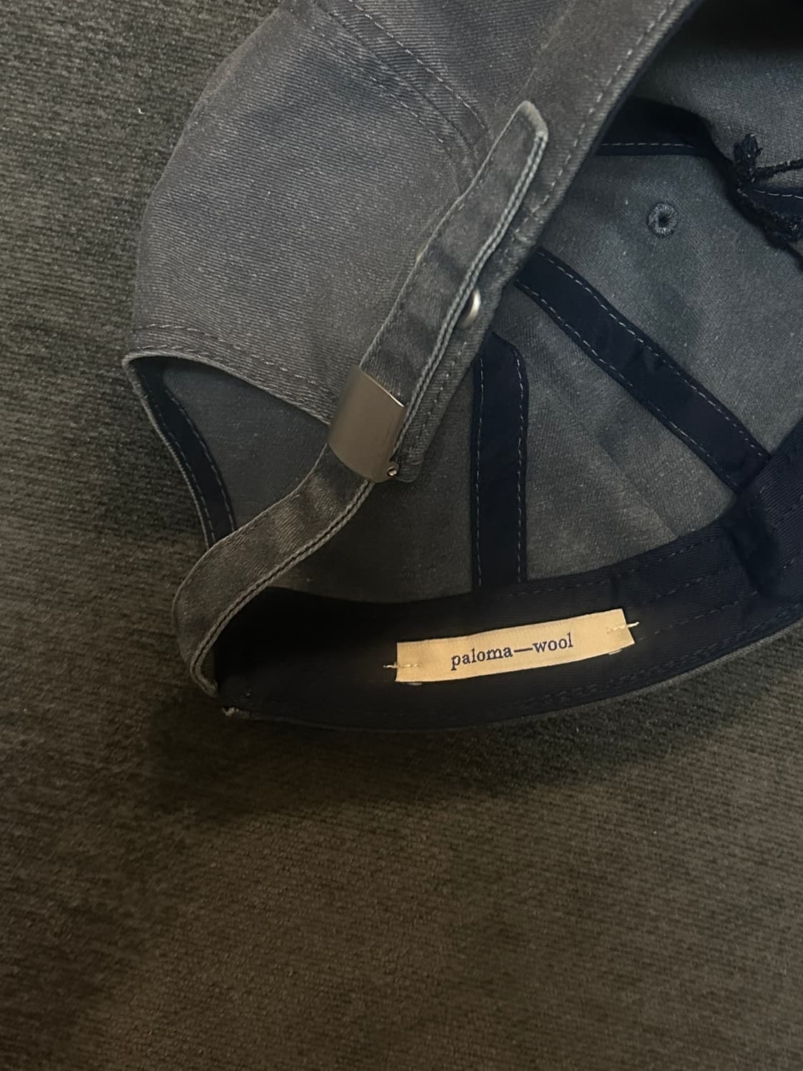 팔로마울 I♡PW 빈티지 네이비 볼캡 상품이미지3