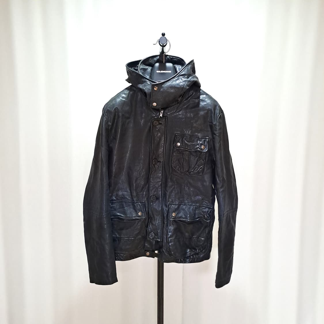 (택포) 후드 와이어 양가죽 자켓 100 B616 상품이미지1