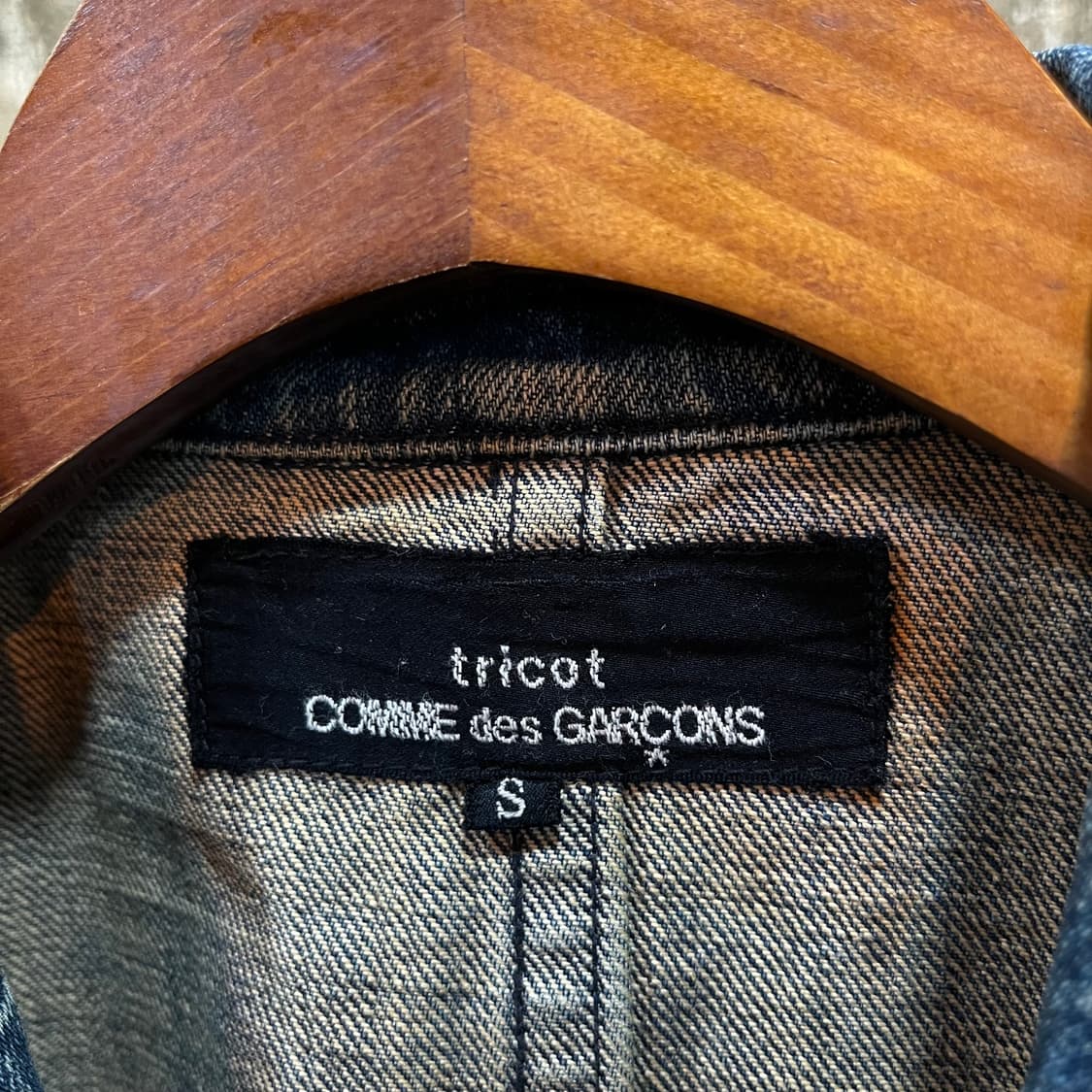00s 트리콧 꼼데가르송 데님 자켓 상품이미지4