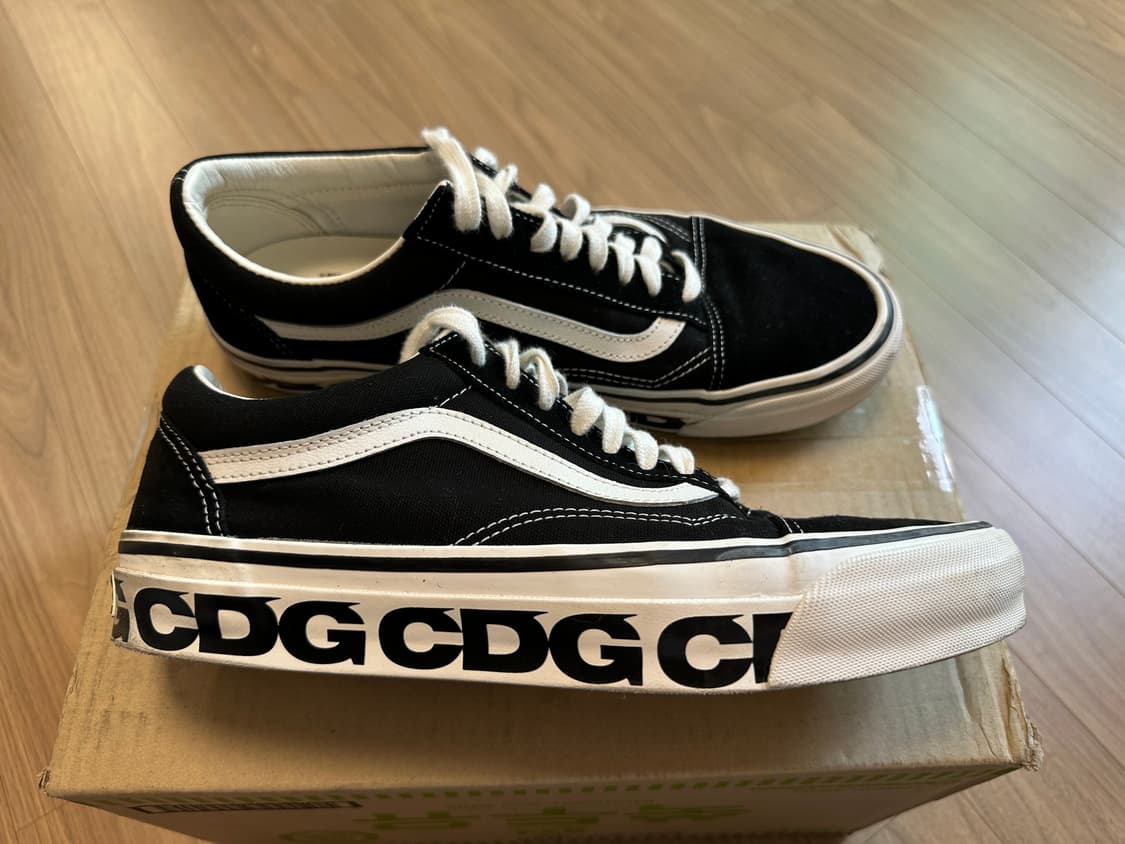 반스 CDG OTW 꼼데 올드스쿨 블랙 285 상품이미지5