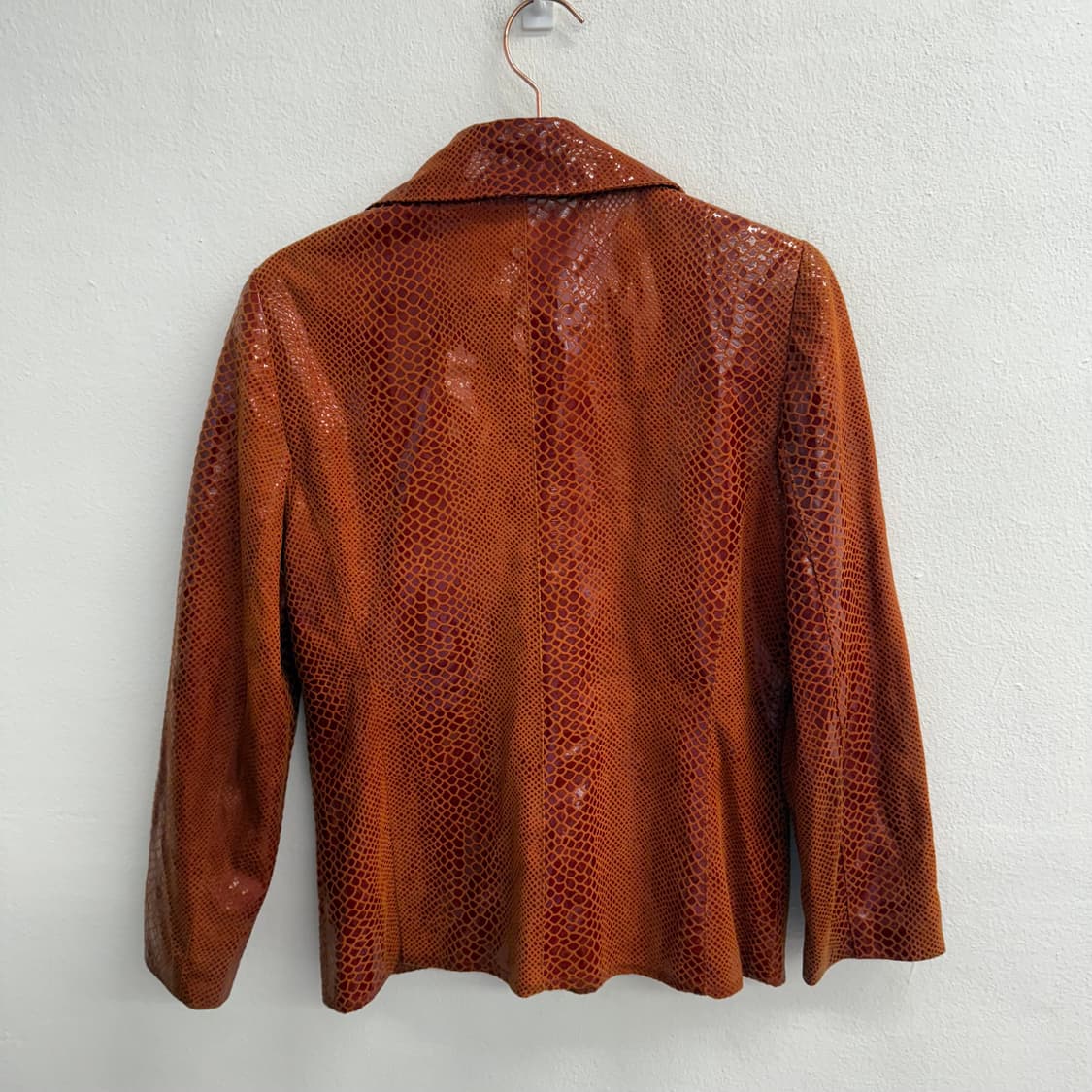 Made 프랑스 필립 발레루이 파이톤 가죽 자켓 상품이미지3