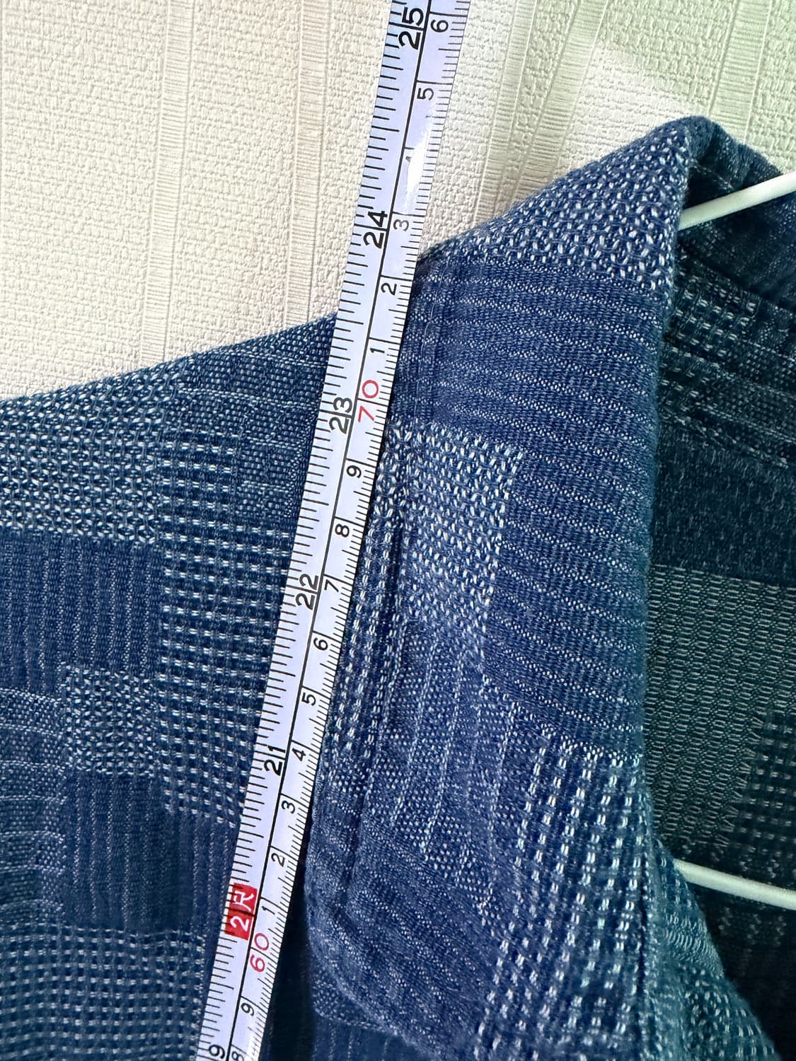 BSAPA 빈티지 블루 패턴 셔츠 M 상품이미지5